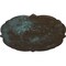Ekena Millwork Victorian Ceiling Medallion, Hand-Painted Bronze Blue Patina, 24 3/8"OD x 1"P CM24VIBBS - alternate 2